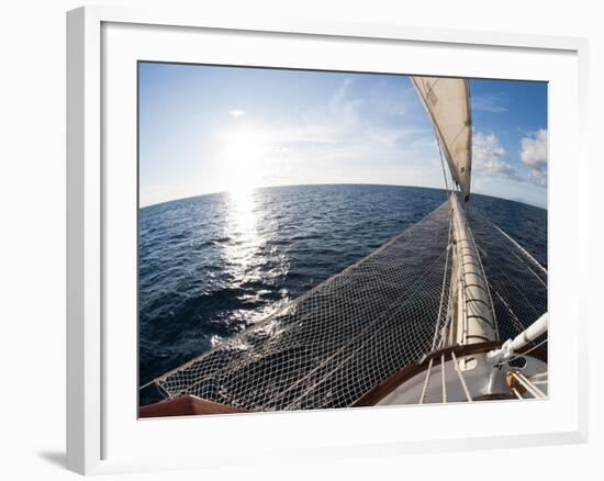 Star Clipper Sailing Cruise Ship, Deshaies, Basse-Terre, Guadeloupe, West Indies, French Caribbean-Sergio Pitamitz-Framed Photographic Print