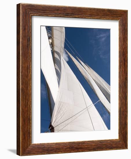 Star Clipper Sailing Cruise Ship, Deshaies, Basse-Terre, Guadeloupe, West Indies, French Caribbean-Sergio Pitamitz-Framed Photographic Print