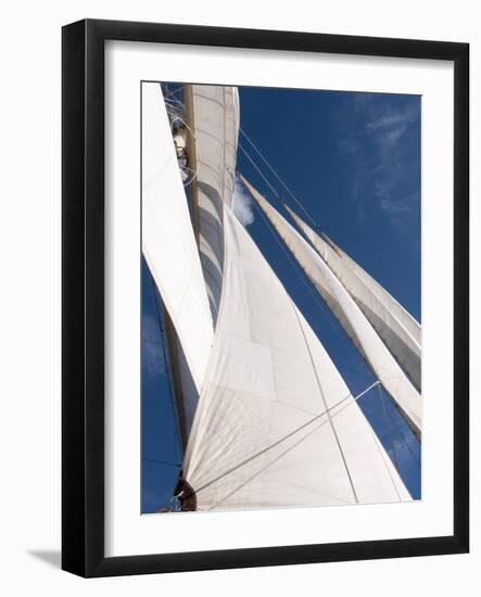 Star Clipper Sailing Cruise Ship, Deshaies, Basse-Terre, Guadeloupe, West Indies, French Caribbean-Sergio Pitamitz-Framed Photographic Print