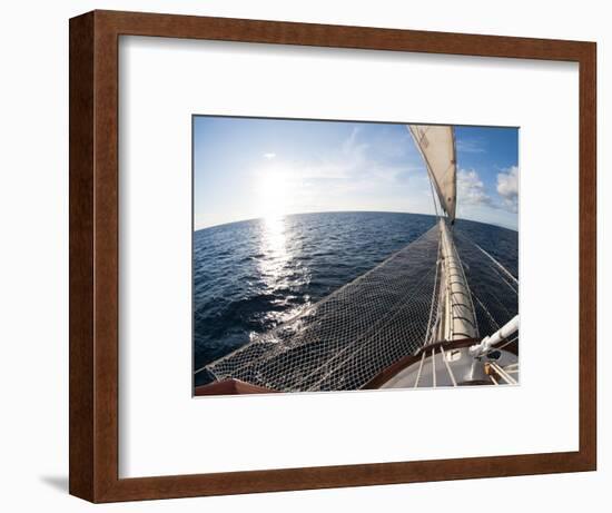 Star Clipper Sailing Cruise Ship, Deshaies, Basse-Terre, Guadeloupe, West Indies, French Caribbean-Sergio Pitamitz-Framed Photographic Print