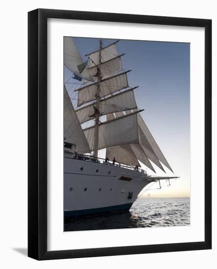 Star Clipper Sailing Cruise Ship, Dominica, West Indies, Caribbean, Central America-Sergio Pitamitz-Framed Photographic Print