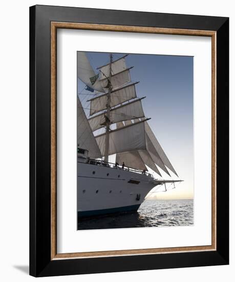 Star Clipper Sailing Cruise Ship, Dominica, West Indies, Caribbean, Central America-Sergio Pitamitz-Framed Photographic Print