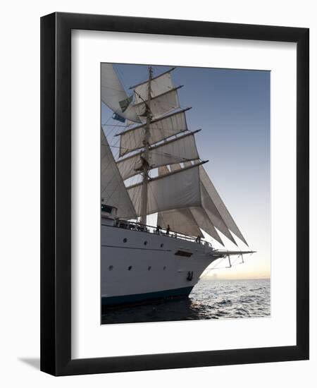 Star Clipper Sailing Cruise Ship, Dominica, West Indies, Caribbean, Central America-Sergio Pitamitz-Framed Photographic Print