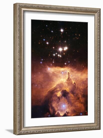 Star Cluster Pismis 24 Above NGC 6357-J. Maiz-Framed Photographic Print
