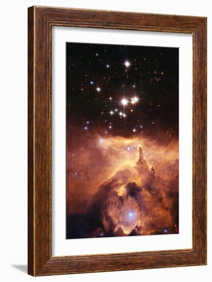 Star Cluster Pismis 24 Above NGC 6357-J. Maiz-Framed Photographic Print
