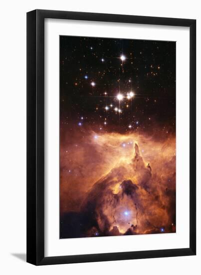 Star Cluster Pismis 24 Above NGC 6357-J. Maiz-Framed Photographic Print