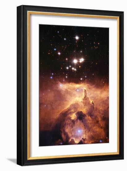 Star Cluster Pismis 24 Above NGC 6357-J. Maiz-Framed Photographic Print