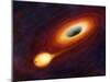 Star Distorted by Supermassive Black Hole-null-Mounted Photographic Print