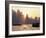 Star Ferries, Victoria Harbour and Hong Kong Island Skyline at Sunset, Hong Kong, China, Asia-Amanda Hall-Framed Photographic Print