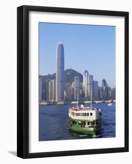 Star Ferry and City Skyline, Hong Kong, China-Steve Vidler-Framed Photographic Print