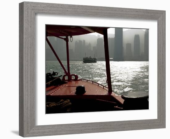 Star Ferry Harbour, Hong Kong, China, Asia-Charles Bowman-Framed Photographic Print
