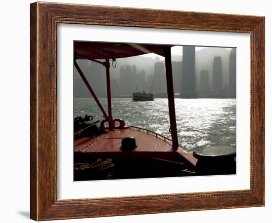 Star Ferry Harbour, Hong Kong, China, Asia-Charles Bowman-Framed Photographic Print