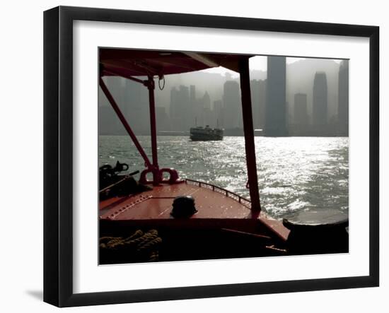 Star Ferry Harbour, Hong Kong, China, Asia-Charles Bowman-Framed Photographic Print