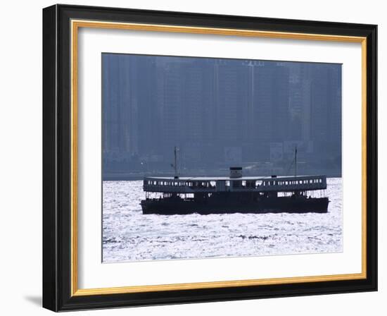 Star Ferry, Victoria Harbour, Hong Kong, China, Asia-Amanda Hall-Framed Photographic Print