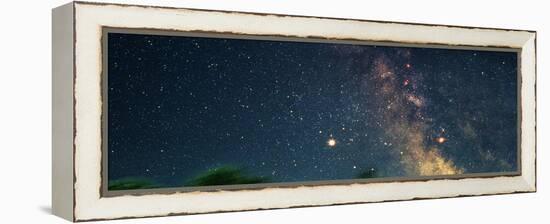 Star Fields of the Milky Way (Photo Illustration)-null-Framed Stretched Canvas