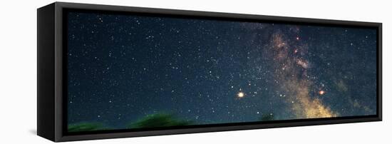 Star Fields of the Milky Way (Photo Illustration)-null-Framed Stretched Canvas