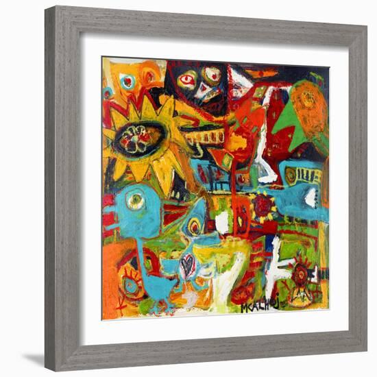 Star Folks-Martin Kalhoej-Framed Art Print