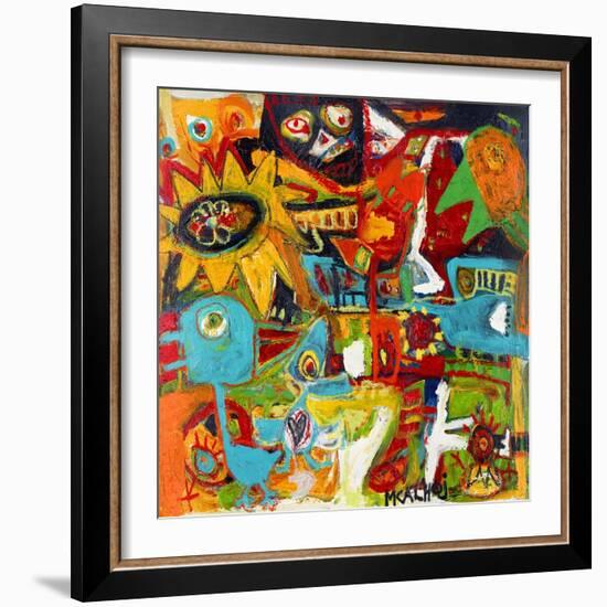 Star Folks-Martin Kalhoej-Framed Art Print