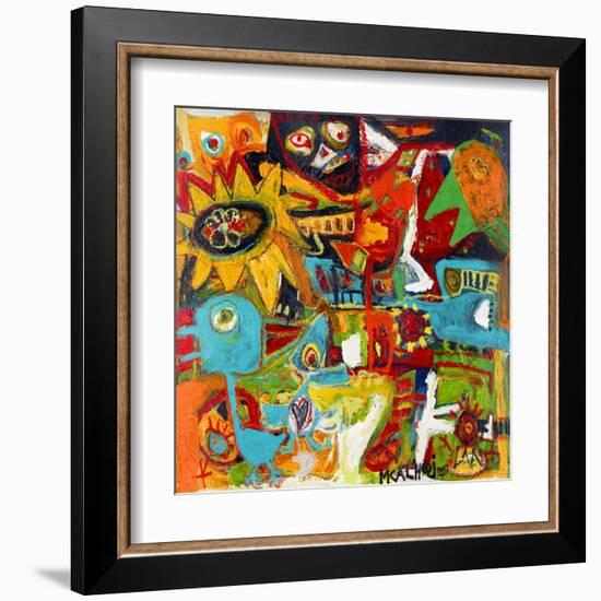 Star Folks-Martin Kalhoej-Framed Art Print