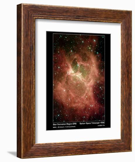 Star Formation in Region DR6 Photograph - Outer Space-Lantern Press-Framed Premium Giclee Print