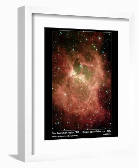 Star Formation in Region DR6 Photograph - Outer Space-Lantern Press-Framed Premium Giclee Print