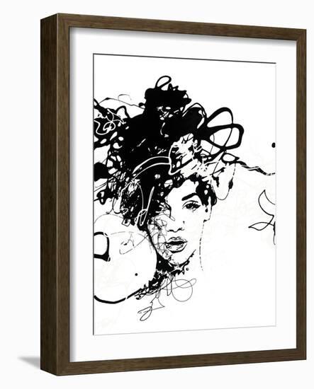 Star I - Noir-Oksana Leadbitter-Framed Giclee Print