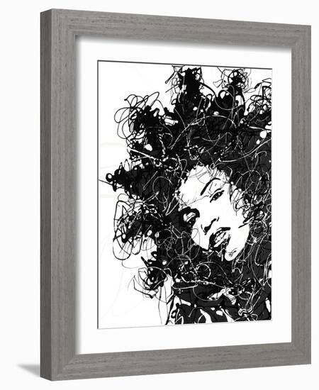 Star II - Noir-Oksana Leadbitter-Framed Giclee Print