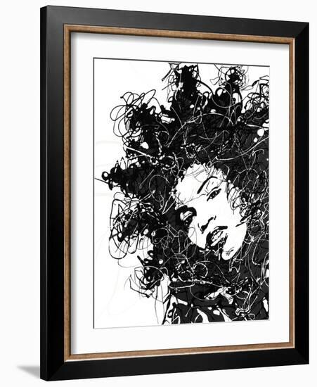 Star II - Noir-Oksana Leadbitter-Framed Giclee Print