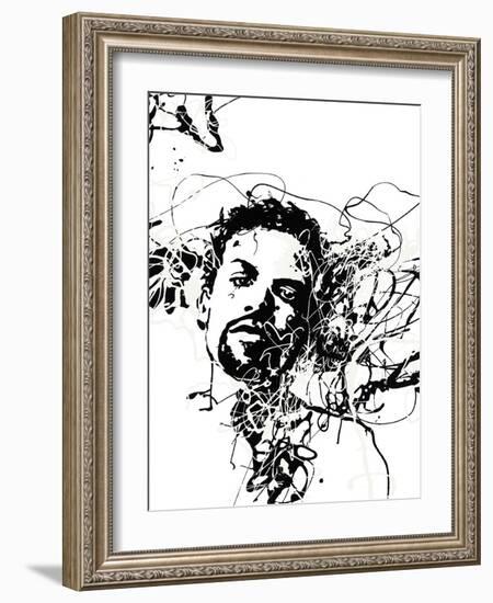 Star III - Noir-Oksana Leadbitter-Framed Giclee Print