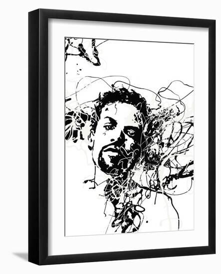 Star III - Noir-Oksana Leadbitter-Framed Giclee Print