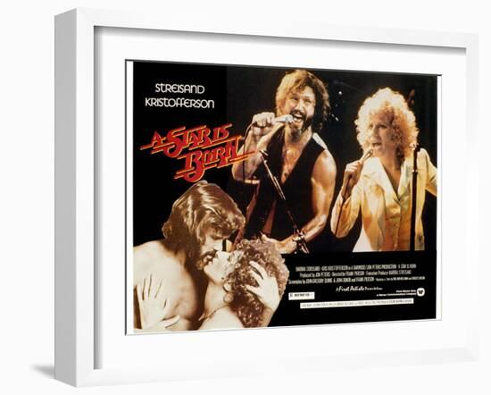 Star Is Born, A, Kris Kristofferson, Barbra Streisand, 1976-null-Framed Art Print