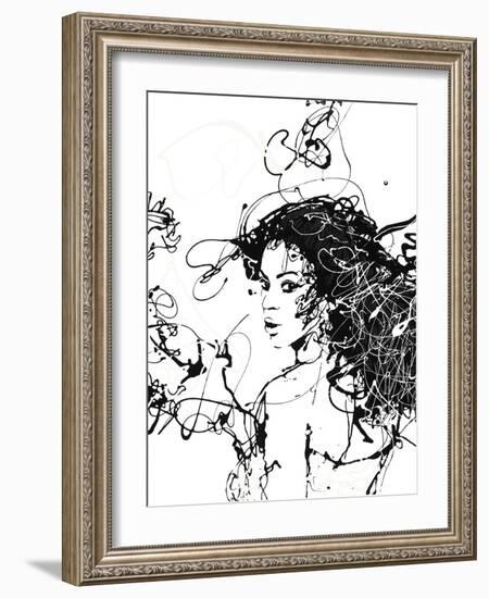 Star IV - Noir-Oksana Leadbitter-Framed Giclee Print