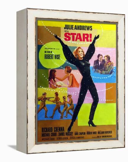 Star!, Julie Andrews on French Poster Art, 1968-null-Framed Stretched Canvas