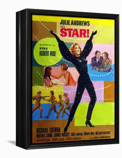 Star!, Julie Andrews on French Poster Art, 1968-null-Framed Stretched Canvas