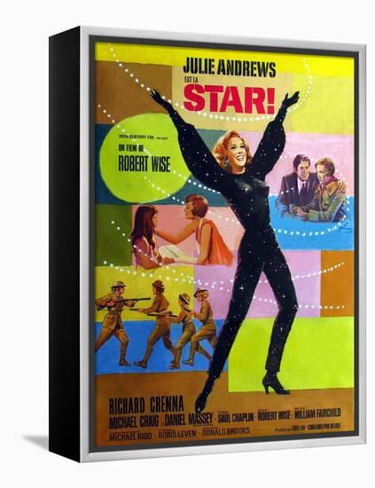 Star!, Julie Andrews on French Poster Art, 1968-null-Framed Stretched Canvas