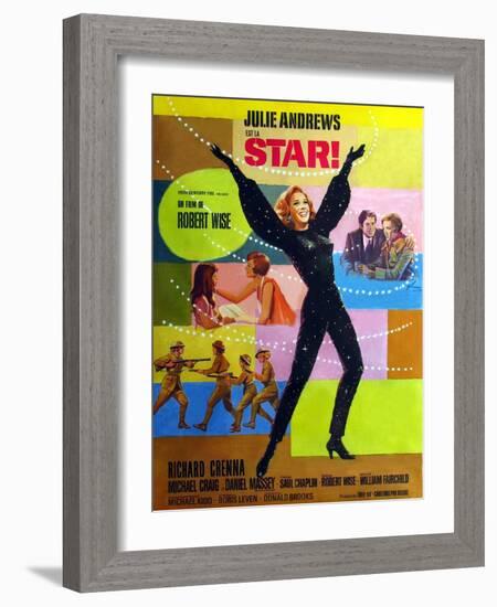 Star!, Julie Andrews on French Poster Art, 1968-null-Framed Art Print