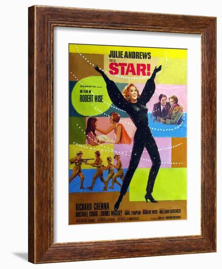 Star!, Julie Andrews on French Poster Art, 1968-null-Framed Art Print