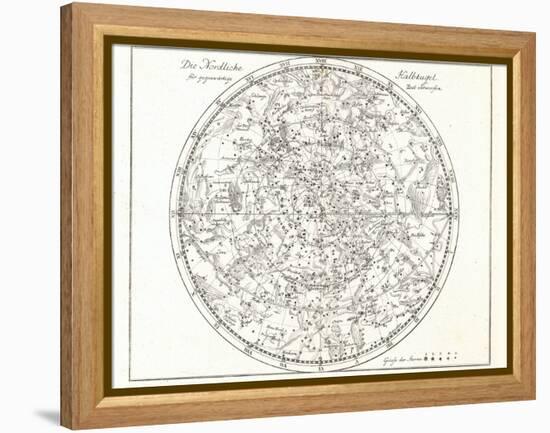 Star Map, 1805-Detlev Van Ravenswaay-Framed Premier Image Canvas