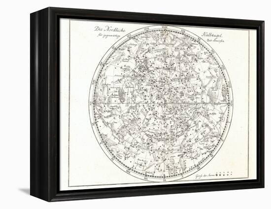 Star Map, 1805-Detlev Van Ravenswaay-Framed Premier Image Canvas