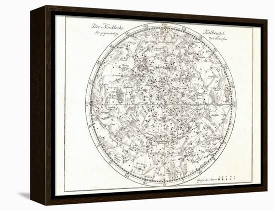 Star Map, 1805-Detlev Van Ravenswaay-Framed Premier Image Canvas