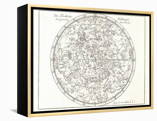 Star Map, 1805-Detlev Van Ravenswaay-Framed Premier Image Canvas