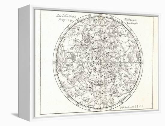 Star Map, 1805-Detlev Van Ravenswaay-Framed Premier Image Canvas