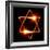 Star of David Created by Light-Zoom-zoom-Framed Photographic Print