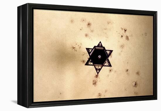 Star of David in Synagogue Budapest, Hungary-null-Framed Stretched Canvas