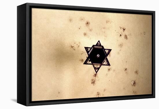 Star of David in Synagogue Budapest, Hungary-null-Framed Stretched Canvas