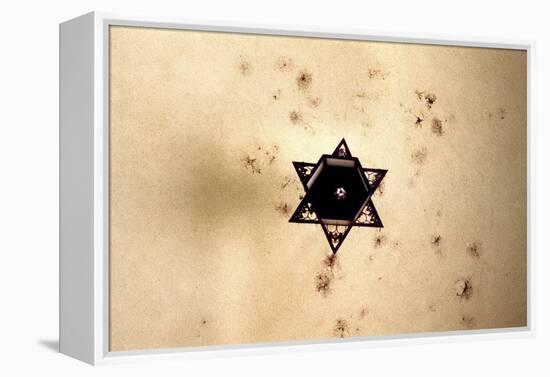 Star of David in Synagogue Budapest, Hungary-null-Framed Stretched Canvas