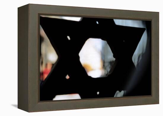 Star of David on Synagogue in Budapest Hungary-null-Framed Stretched Canvas