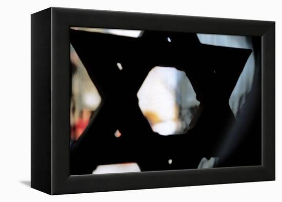 Star of David on Synagogue in Budapest Hungary-null-Framed Stretched Canvas