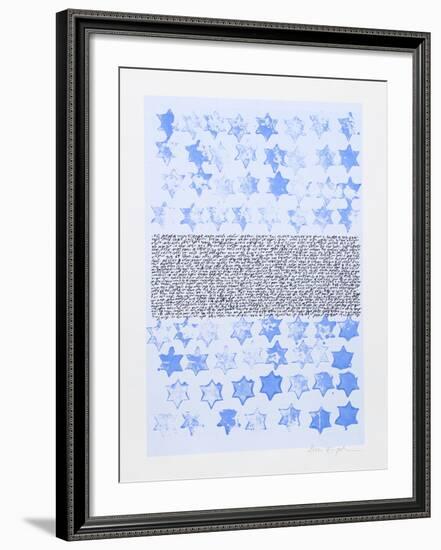 Star of David-Nissan Engel-Framed Serigraph