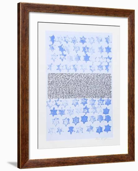 Star of David-Nissan Engel-Framed Serigraph